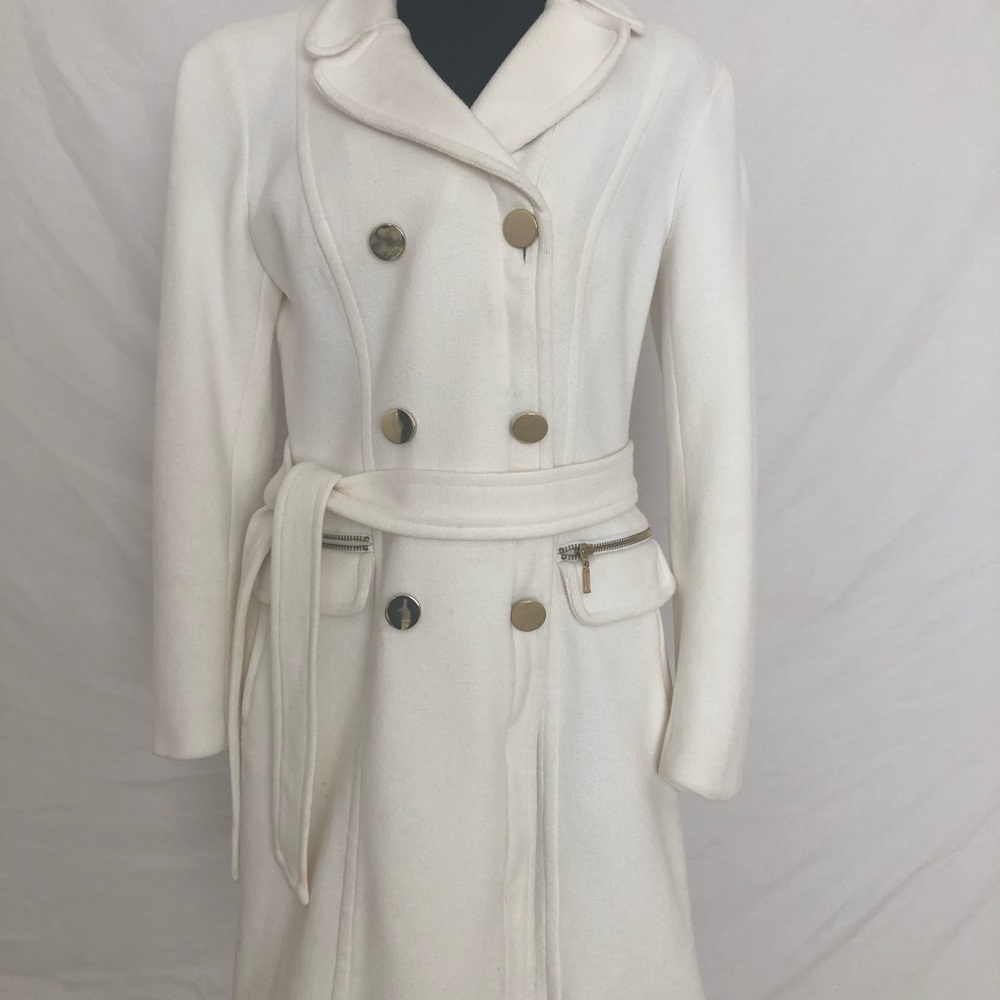 Women’s Sz Med INC Cotton Lined Belted Coat